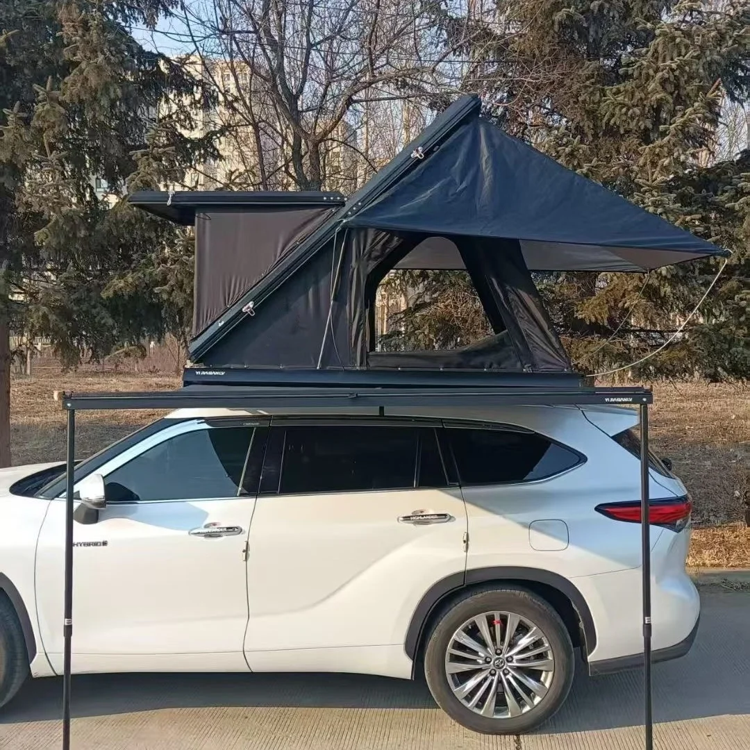 4x4 for Campers Triangle Hard Shell Aluminum OEM Custom Outdoor Camping Foldable Car Rooftop Tent
4x4 for Campers Triangle Hard Shell Aluminum OEM Custom Outdoor Camping Foldable Car Rooftop Tent