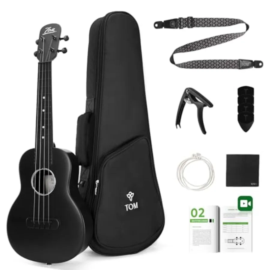 23" Carbon Fiber Concert Ukulele -Waterproof Ultra-Lightweight 1.25 lbs Beginner-Friendly Ukulele For Ideal For Professionals a
23" Carbon Fiber Concert Ukulele -Waterproof Ultra-Lightweight 1.25 lbs Beginner-Friendly Ukulele For Ideal For Professionals a