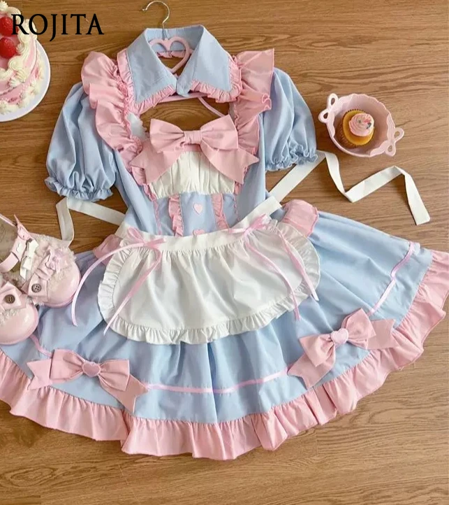 5XL Lolita Dress Macaron Color Scheme Summer New Maid Sweet Cute Lace Short Sleeve Lolita Dress 2026 New
5XL Lolita Dress Macaron Color Scheme Summer New Maid Sweet Cute Lace Short Sleeve Lolita Dress 2026 New