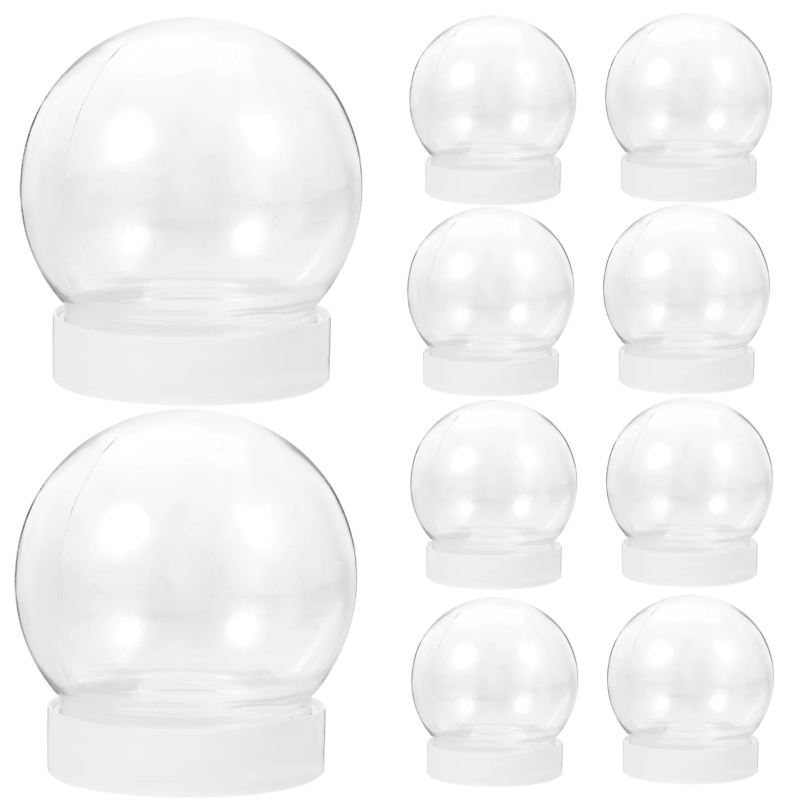 10 Pcs DIY Snow Globe Christmas Photo Ornaments Empty Water Globes Small Crafts Making Plastic
10 Pcs DIY Snow Globe Christmas Photo Ornaments Empty Water Globes Small Crafts Making Plastic
