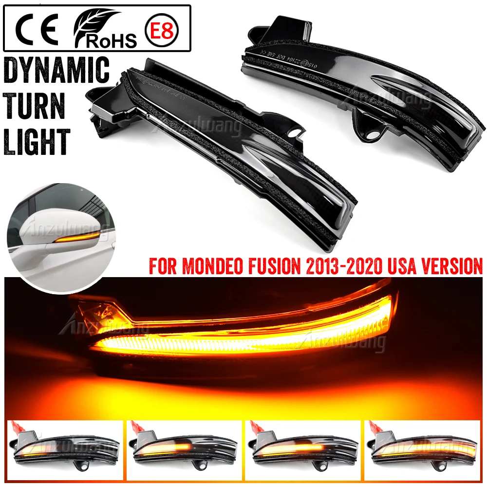 2x Dynamic Led Side Mirror Blinker Lights For Ford Mondeo 2013-2020 USA Version Ford Fusion 2013-2020 USA Version
2x Dynamic Led Side Mirror Blinker Lights For Ford Mondeo 2013-2020 USA Version Ford Fusion 2013-2020 USA Version