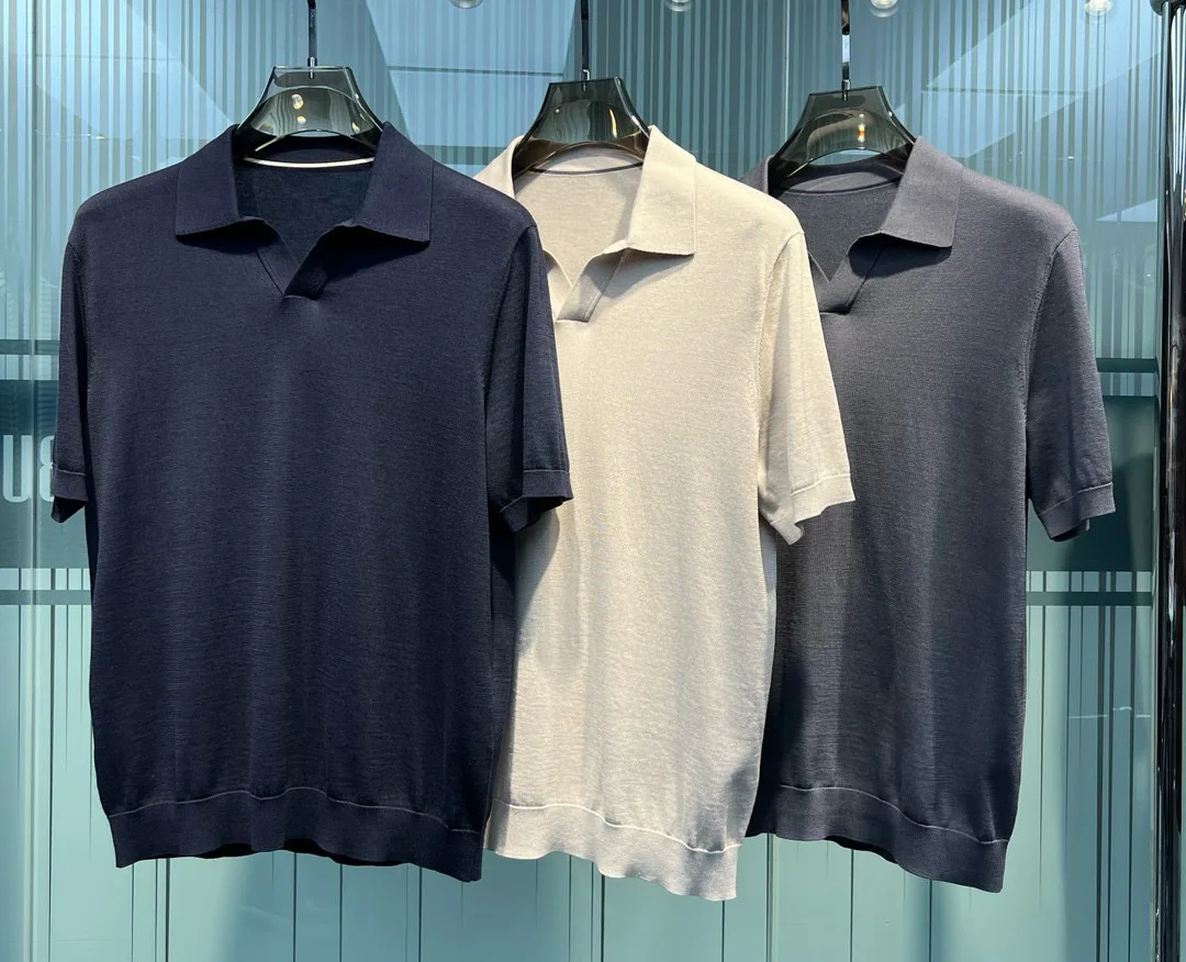 Old Money Style Summer New Mulberry Silk Blended Fabric Sweat Absorbing and Breathable Business Casual Short Sleeve Polo Shirt
Old Money Style Summer New Mulberry Silk Blended Fabric Sweat Absorbing and Breathable Business Casual Short Sleeve Polo Shirt