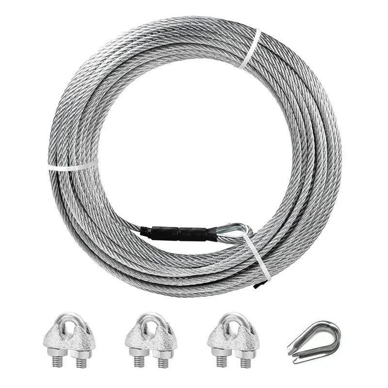 5/16 Inch Wire Rope, 150FT/200FT Zipline Cable, Galvanized Steel Aircraft Cable with 3800 lbs Breaking Strength
5/16 Inch Wire Rope, 150FT/200FT Zipline Cable, Galvanized Steel Aircraft Cable with 3800 lbs Breaking Strength
