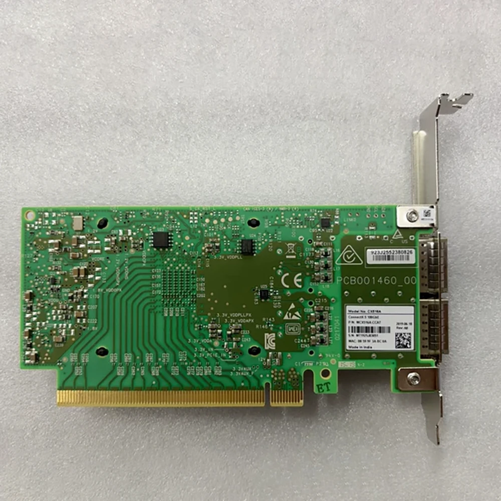 MCX516A-CCAT Двухпортовый Ethernet Двойной порт Ethernet CX516A
MCX516A-CCAT Двухпортовый Ethernet Двойной порт Ethernet CX516A