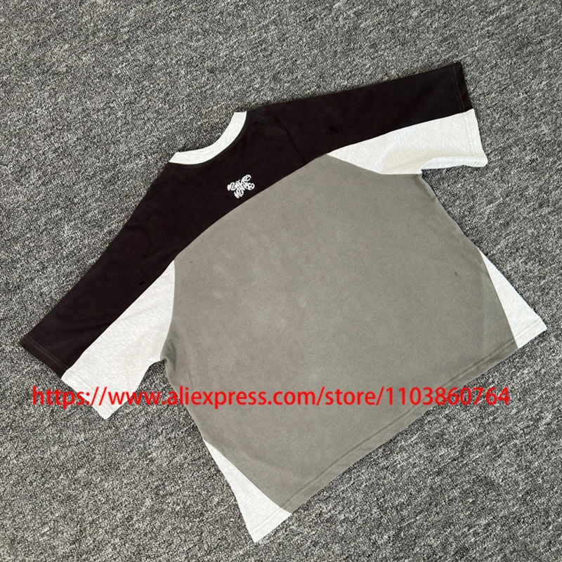 High Street Fashion Patchwork Mertra T-shirt Embroidery Letter Casual Tops Summer Sporty Style Short-sleeved Tees
High Street Fashion Patchwork Mertra T-shirt Embroidery Letter Casual Tops Summer Sporty Style Short-sleeved Tees