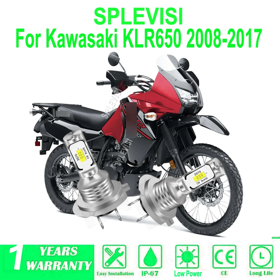 2x Head Light Headlight H7 Bulb Light Lamp 12V - made of top-rated LED CSP chipsFor Kawasaki KLR650 2008 2009 2010 2011-2017
2x Head Light Headlight H7 Bulb Light Lamp 12V - made of top-rated LED CSP chipsFor Kawasaki KLR650 2008 2009 2010 2011-2017