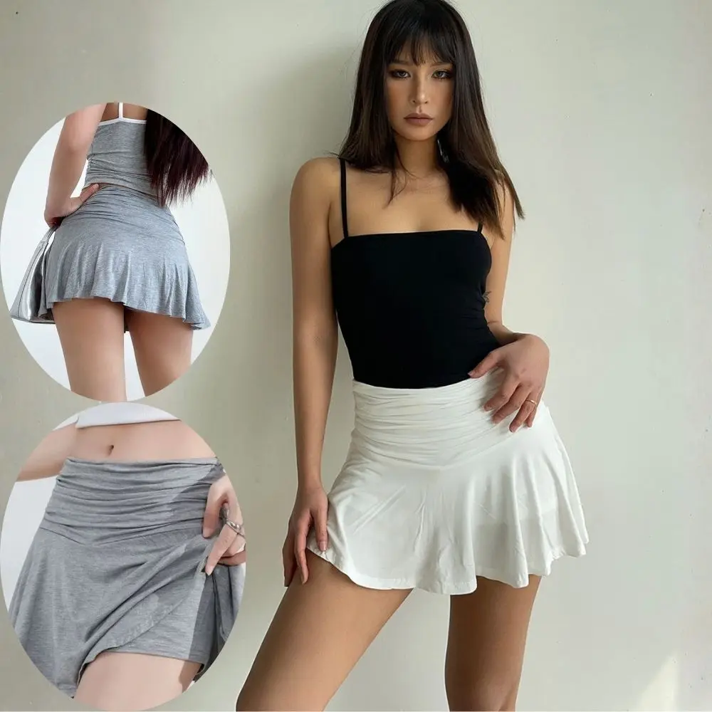 Sweet Mini Skirt Fashion Black Low-Waist Skirts Girls Tennis Dance Sports Short Skirts With Safety Pants Summer A-line Skirts
Sweet Mini Skirt Fashion Black Low-Waist Skirts Girls Tennis Dance Sports Short Skirts With Safety Pants Summer A-line Skirts