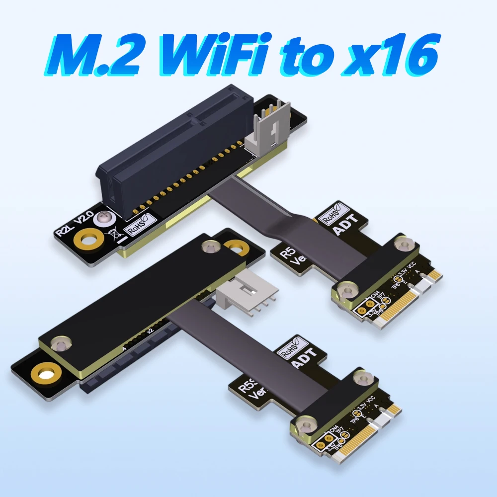 ADT Riser M.2 NGFF WiFi Key A.E To PCIe 3.0 4.0 X16 Extender Adapter Extension Cable PCI Express PCI-E 16x R53SF R53JC R58
ADT Riser M.2 NGFF WiFi Key A.E To PCIe 3.0 4.0 X16 Extender Adapter Extension Cable PCI Express PCI-E 16x R53SF R53JC R58