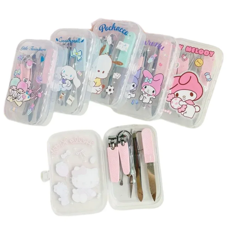 Hello Kitty Kuromi Cinnamoroll Sanrio Anime Cartoon Stainless Steel Nail Clippers Kawaii Nail Scissors Manicure Tools Set Gift
Hello Kitty Kuromi Cinnamoroll Sanrio Anime Cartoon Stainless Steel Nail Clippers Kawaii Nail Scissors Manicure Tools Set Gift