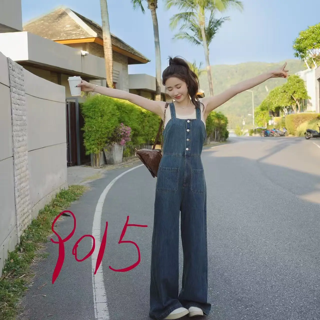 Classic Faionable New Arrival Denim Onesie 905LTK Women's Polyester Fiber mid Waist Nine Point Pants Length
Classic Faionable New Arrival Denim Onesie 905LTK Women's Polyester Fiber mid Waist Nine Point Pants Length