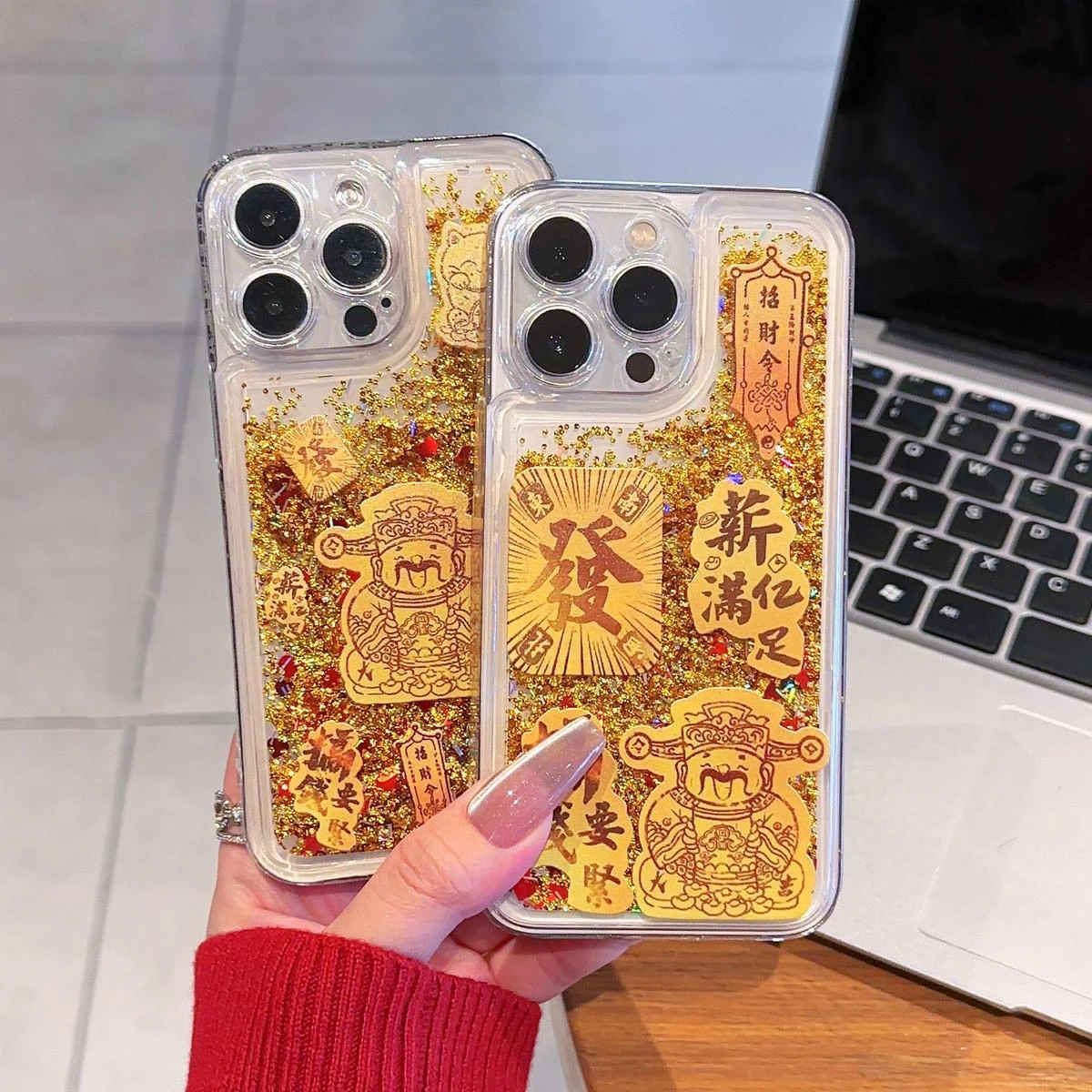 INS Chinese New Year God of Wealth Lucky Cat Print Quicksand Clear Phone Case For iPhone 16 15 14 13 12 11 Pro Max Plus Cover
INS Chinese New Year God of Wealth Lucky Cat Print Quicksand Clear Phone Case For iPhone 16 15 14 13 12 11 Pro Max Plus Cover