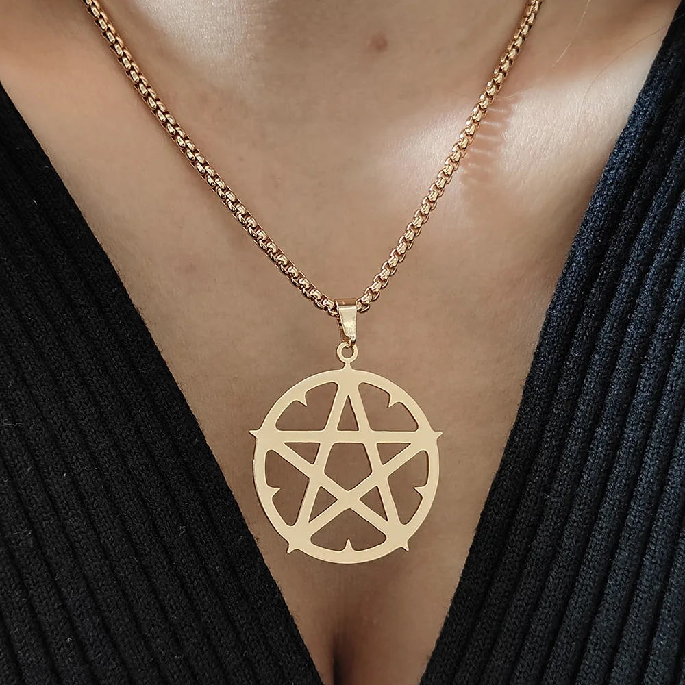 New five-pointed star round necklace, 18K gold-plated designer necklace for women's jewelry, suitable for women's daily wear
New five-pointed star round necklace, 18K gold-plated designer necklace for women's jewelry, suitable for women's daily wear