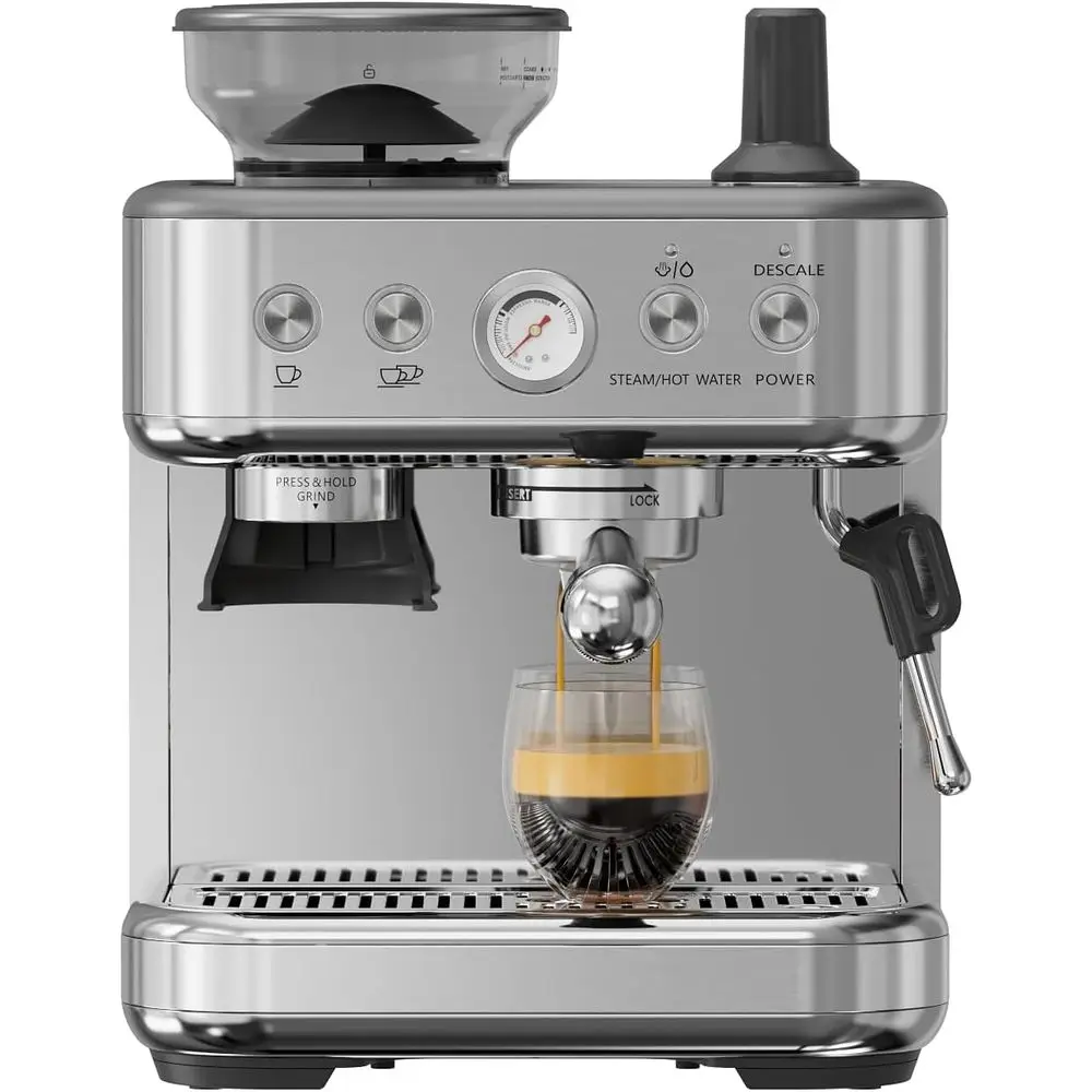 hine Coee Maker with Grinder - Proional 15Bar puccino Latte Barista hines with Milk rother, Cated Tamping, 78OZ Removable Water
hine Coee Maker with Grinder - Proional 15Bar puccino Latte Barista hines with Milk rother, Cated Tamping, 78OZ Removable Water