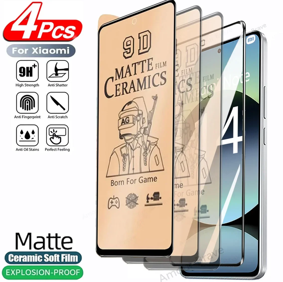 4 PCS Matte Ceramic Film For Xiaomi Redmi Note 14 5G 13 12 11 10 9 Pro Plus Screen Protector For Redmi 12C 10A Note 12S 11S Film
4 PCS Matte Ceramic Film For Xiaomi Redmi Note 14 5G 13 12 11 10 9 Pro Plus Screen Protector For Redmi 12C 10A Note 12S 11S Film