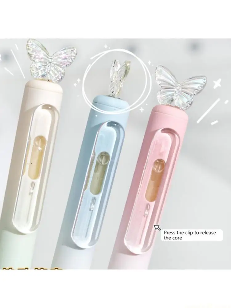 4PCS Butterfly Retractable Gel Pen Black Inks for School Office Supplies
4PCS Butterfly Retractable Gel Pen Black Inks for School Office Supplies
