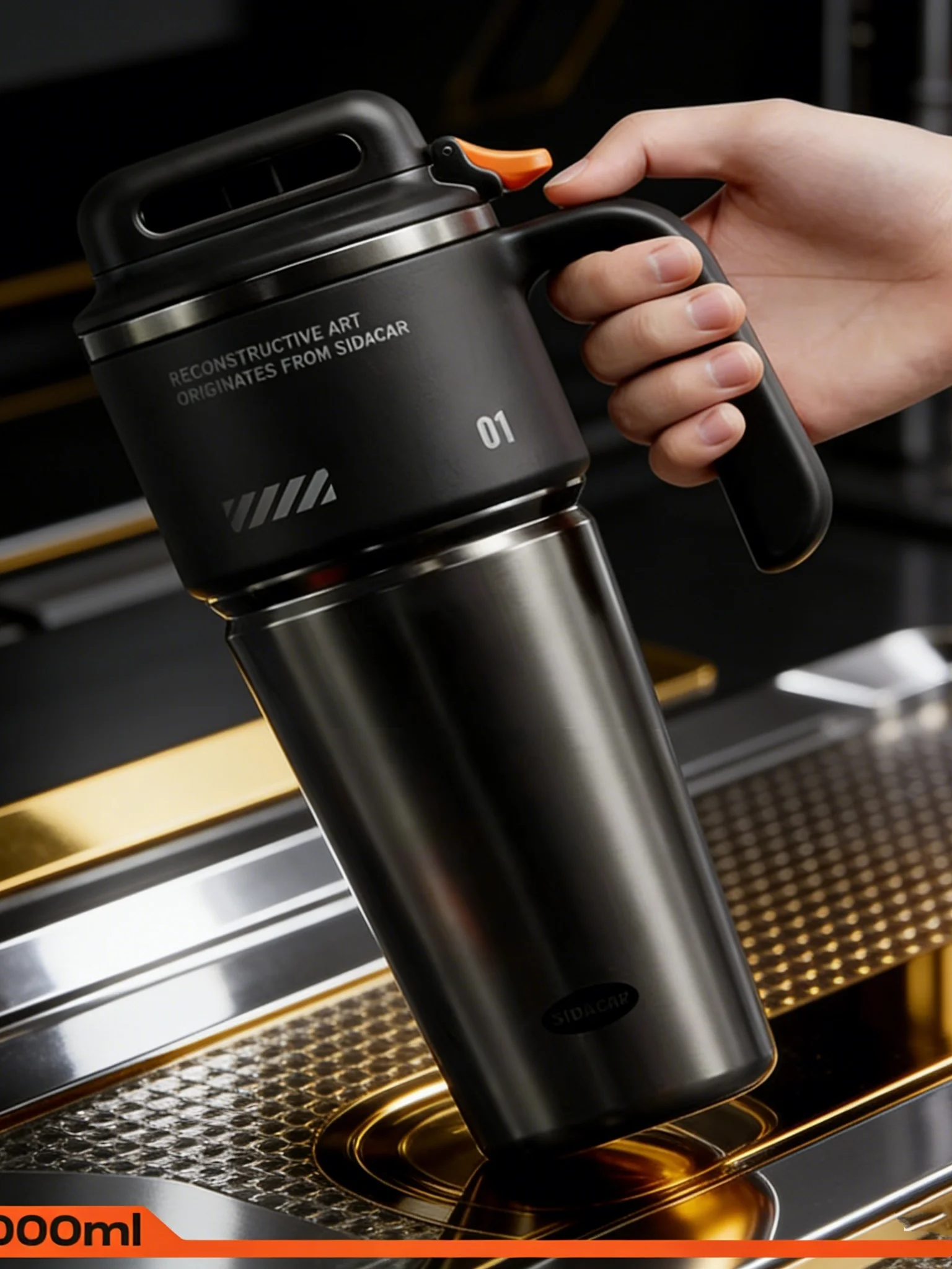 Large Capacity Stainless Steel Insulated Water Bottle Men's High Aesthetic Outdoor Car Mounted Cooling And Heating Straw Cup
Large Capacity Stainless Steel Insulated Water Bottle Men's High Aesthetic Outdoor Car Mounted Cooling And Heating Straw Cup