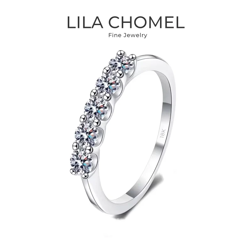 Girl Birthday Gift Rings 18K White Gold Women Wedding Band 0.5CT Moissanite Diamond Engagement PT950 Platinum Valentine's Day
Girl Birthday Gift Rings 18K White Gold Women Wedding Band 0.5CT Moissanite Diamond Engagement PT950 Platinum Valentine's Day