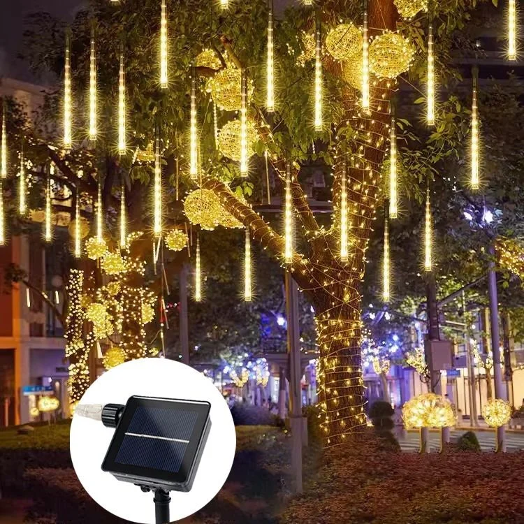 LED Solar Meteor Shower Rain String Light 8Tubes 50/30cm LED Light Outdoor Decor Wedding Garden Holiday Party Tree Street Light
LED Solar Meteor Shower Rain String Light 8Tubes 50/30cm LED Light Outdoor Decor Wedding Garden Holiday Party Tree Street Light