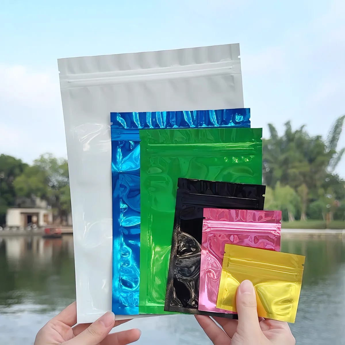 500 Pieces 6x8cm Small Reclosable Zip Lock Bags Colorful Flat Self Seal Aluminum Foil Bags Coffee Powder Sample Mylar Bag
500 Pieces 6x8cm Small Reclosable Zip Lock Bags Colorful Flat Self Seal Aluminum Foil Bags Coffee Powder Sample Mylar Bag