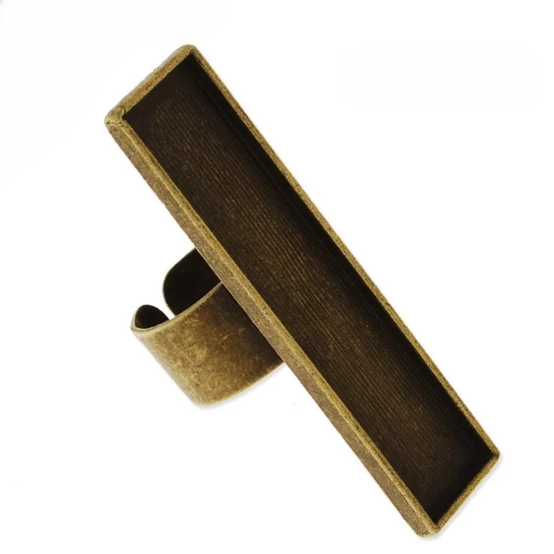 10x50mm Antique Bronze Plated Adjustable Rectangle Cabochon Setting Ring,2 Blanks,ring Bezel,sold 10pcs/lot-C4413
10x50mm Antique Bronze Plated Adjustable Rectangle Cabochon Setting Ring,2 Blanks,ring Bezel,sold 10pcs/lot-C4413