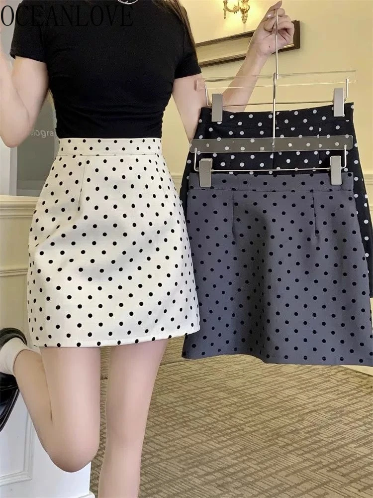 OCEANLOVE Sweet Polka Dot Women Skirts A-line Spring Summer Elegant Chic Jupe Femme Korean Fashion Simple Mini Skirt
OCEANLOVE Sweet Polka Dot Women Skirts A-line Spring Summer Elegant Chic Jupe Femme Korean Fashion Simple Mini Skirt