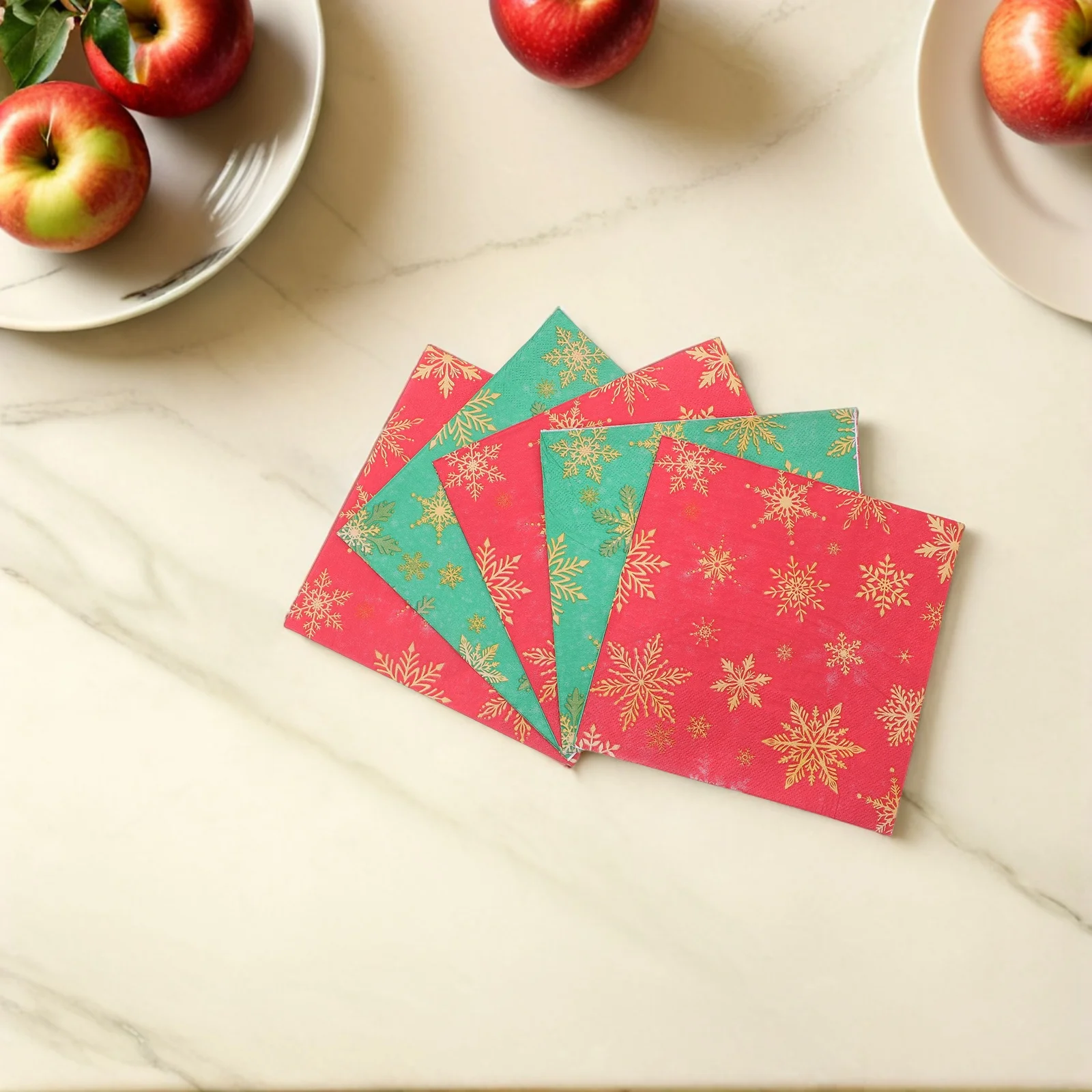 100Pcs Holiday Napkins Disposable Red Green Snowflake Paper Dinner Napkins Christmas Party Supplies Tableware Snowflake Napkin
100Pcs Holiday Napkins Disposable Red Green Snowflake Paper Dinner Napkins Christmas Party Supplies Tableware Snowflake Napkin