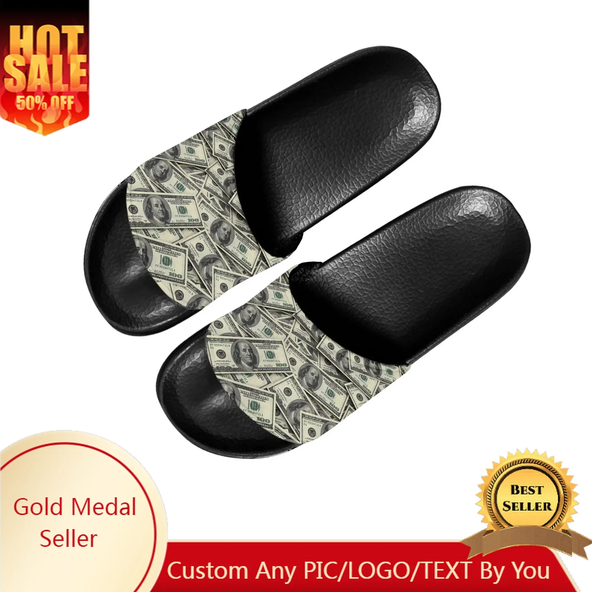 Dollar Printed Popular Slippers Home Water Shoes Men Women Teenagers Beach Pool Sandals Custom Made Summer Slipper
Dollar Printed Popular Slippers Home Water Shoes Men Women Teenagers Beach Pool Sandals Custom Made Summer Slipper