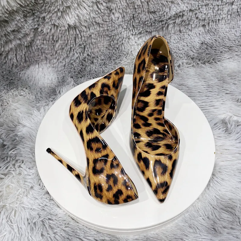Side Empty Pointed Toe Single Shoes Female 8cm 10cm 12cm Thin High Heels Elegant City Lady Leopard Brown Leather Women’s Pumps
Side Empty Pointed Toe Single Shoes Female 8cm 10cm 12cm Thin High Heels Elegant City Lady Leopard Brown Leather Women’s Pumps