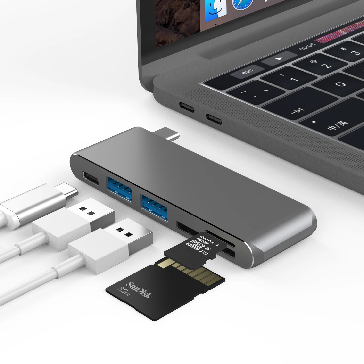 USB Type C Hub USB C to USB 3.0 PD TF/SD Card Adapter USB3.0 OTG Aluminum Shell TF SD Slot For MacBook Pro Computer Assesories
USB Type C Hub USB C to USB 3.0 PD TF/SD Card Adapter USB3.0 OTG Aluminum Shell TF SD Slot For MacBook Pro Computer Assesories