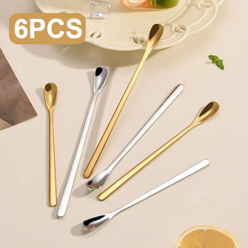 6pcs/Lot Stainless Steel Ice Spoons Stirring Coffee Sticks Dessert Honey Spoon Household Teaspoon Tableware Drinkware Coffeeware
6pcs/Lot Stainless Steel Ice Spoons Stirring Coffee Sticks Dessert Honey Spoon Household Teaspoon Tableware Drinkware Coffeeware