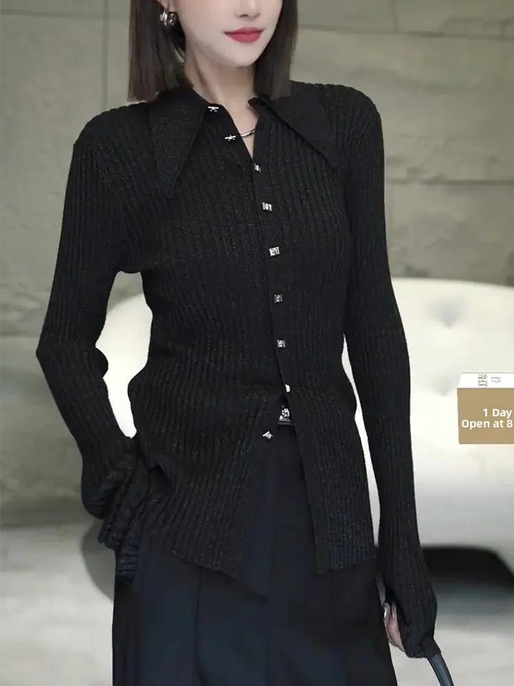 Korean Style Casual Knitwear Collar Plump MM Early Spring Fashion Top Textured Knitted Shirt Commute Light Maturity
Korean Style Casual Knitwear Collar Plump MM Early Spring Fashion Top Textured Knitted Shirt Commute Light Maturity