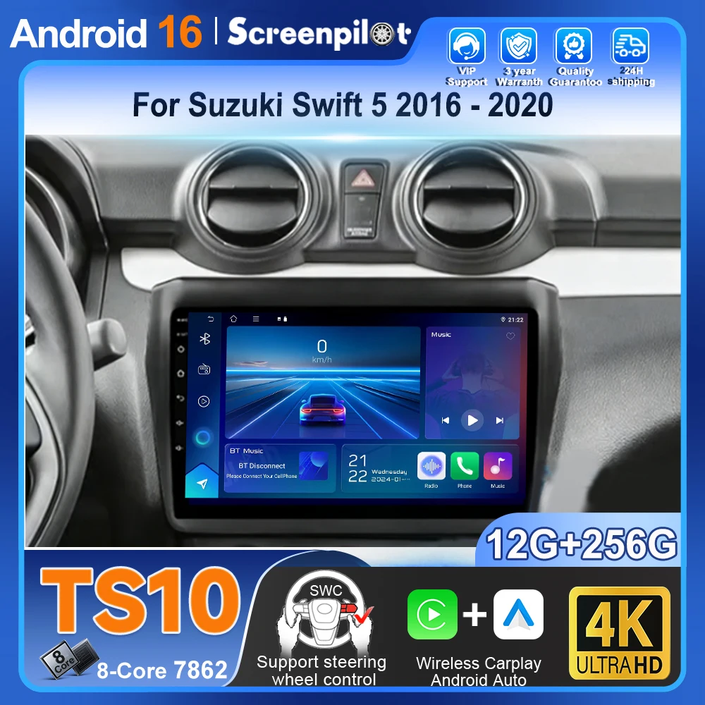 Android 16 Carplay For Suzuki Swift 2016 2017 2018 2019 2020 2021 Auto Car Radio Multimedia Player Stereo Gps Head Unit Wifi
Android 16 Carplay For Suzuki Swift 2016 2017 2018 2019 2020 2021 Auto Car Radio Multimedia Player Stereo Gps Head Unit Wifi