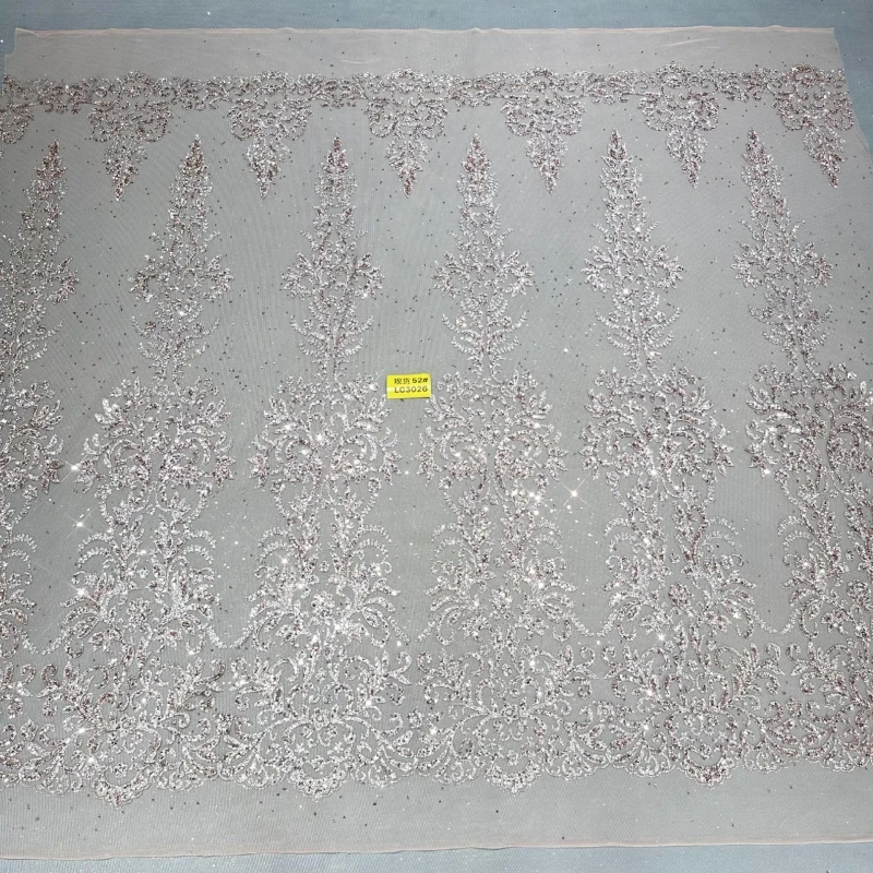10 Yards Champagne Fadhion Africa Glitter Fabric Embroidery Net Lace With Glued Glitter Sequins Wedding Or Party Dress
10 Yards Champagne Fadhion Africa Glitter Fabric Embroidery Net Lace With Glued Glitter Sequins Wedding Or Party Dress