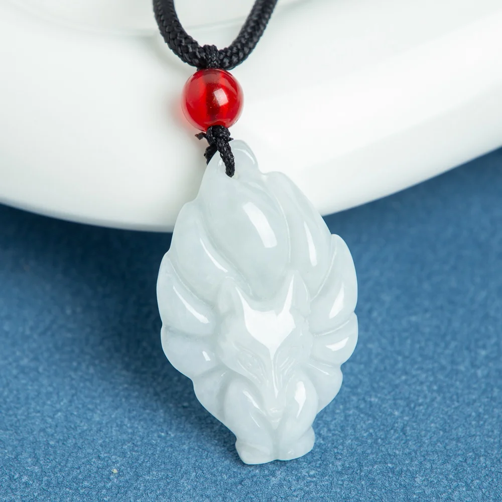 TIMESWIND Natural A-type Jade White Nine-Tailed Fox Pendant Lucky Love Women Necklace with Certificate
TIMESWIND Natural A-type Jade White Nine-Tailed Fox Pendant Lucky Love Women Necklace with Certificate