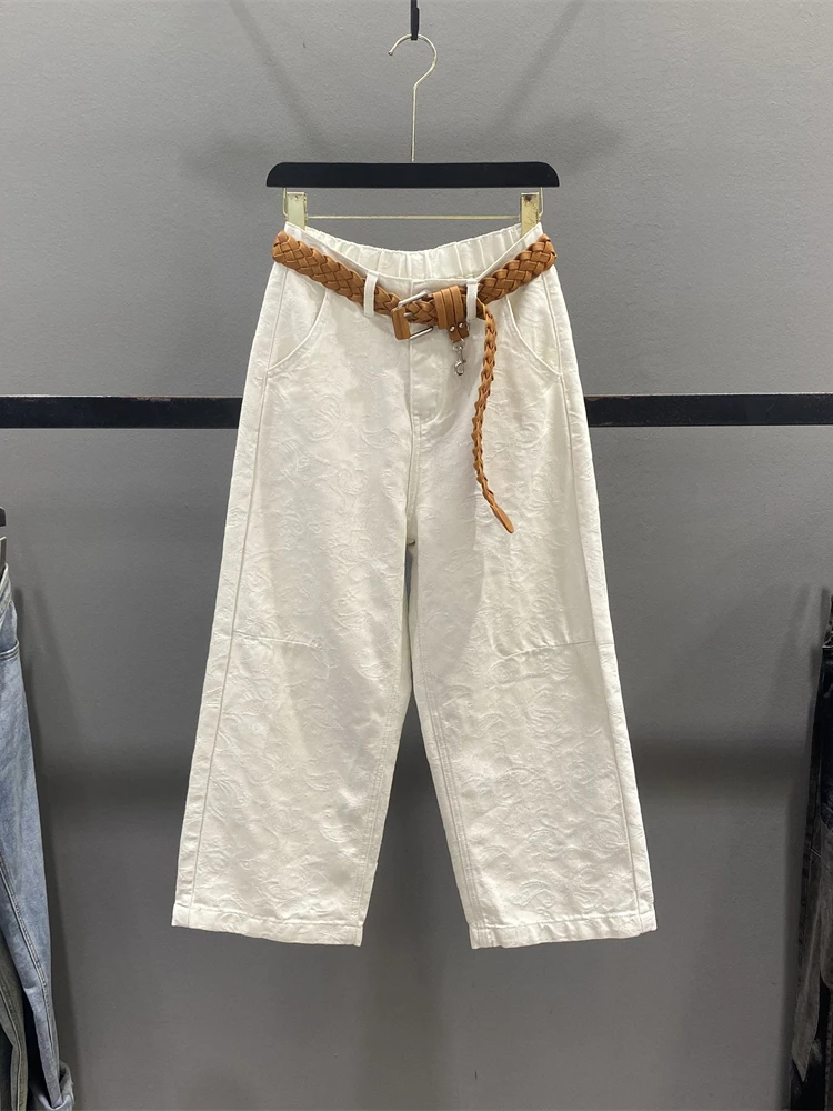 Casual Wide Leg Denim Jeans Women's Summer Small Size Loose Casual Nine Point Straight Tube Pants Silver Thread Embroidery Ap...
Casual Wide Leg Denim Jeans Women's Summer Small Size Loose Casual Nine Point Straight Tube Pants Silver Thread Embroidery Ap...