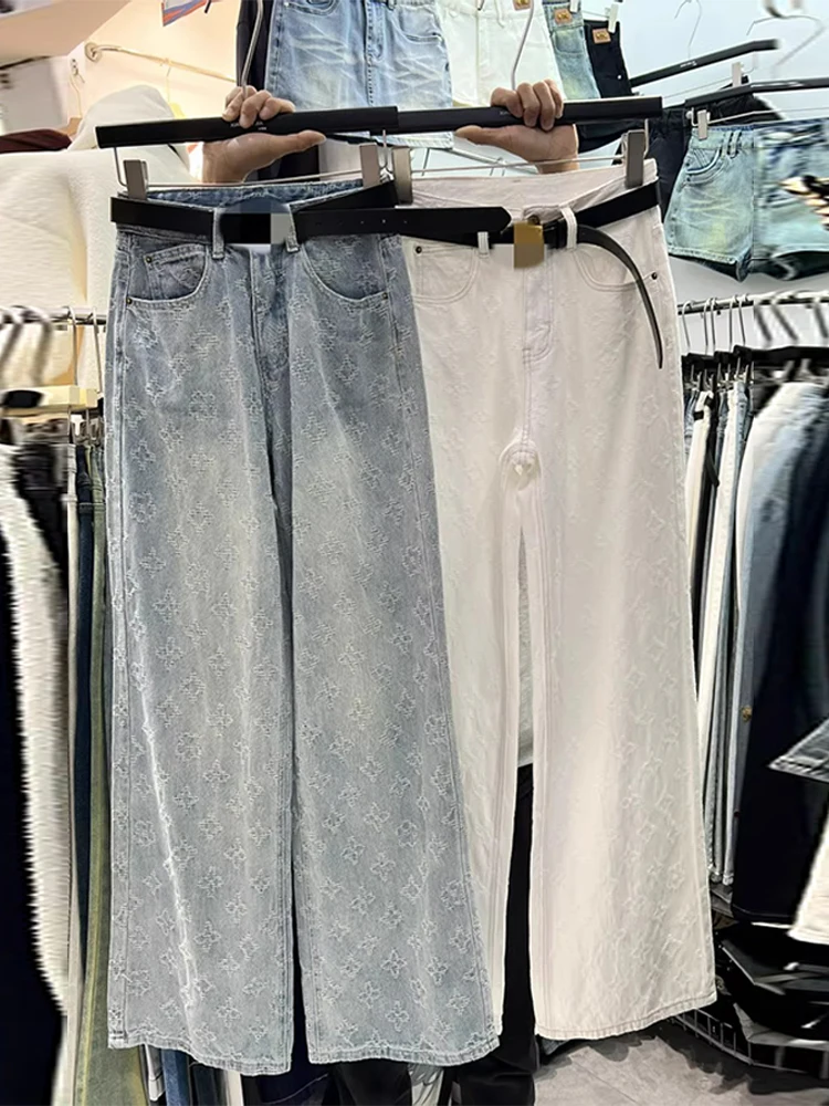 High Waist Wide Leg Denim Jeans Women's Autumn New Style Casual Straight Leg Pants Heavy Embroidery Tall Women Fashionable
High Waist Wide Leg Denim Jeans Women's Autumn New Style Casual Straight Leg Pants Heavy Embroidery Tall Women Fashionable