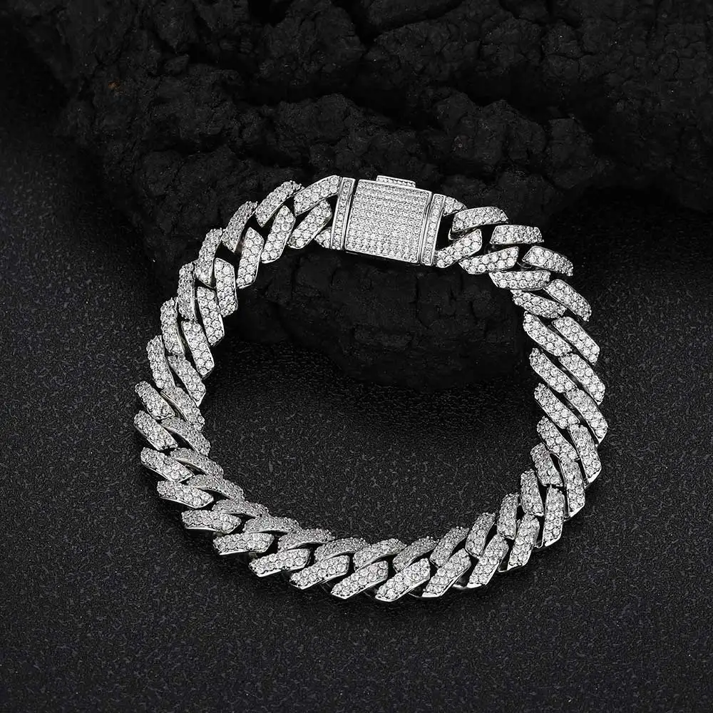 Women's Hip Hop Jewelry 10mm Bling Iced Cuban Link Bracelet Thin Light Prong Setting Fashion Bangle Drop Shipping
Women's Hip Hop Jewelry 10mm Bling Iced Cuban Link Bracelet Thin Light Prong Setting Fashion Bangle Drop Shipping