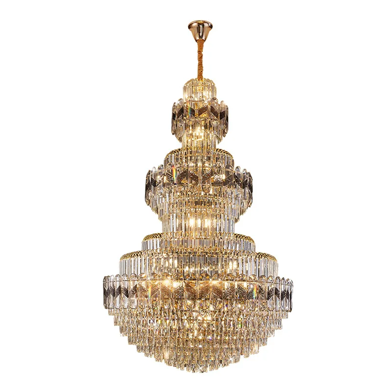 duplex building living room chandelier villa living room high-rise hall hotel engineering European crystal luxury stairs
duplex building living room chandelier villa living room high-rise hall hotel engineering European crystal luxury stairs