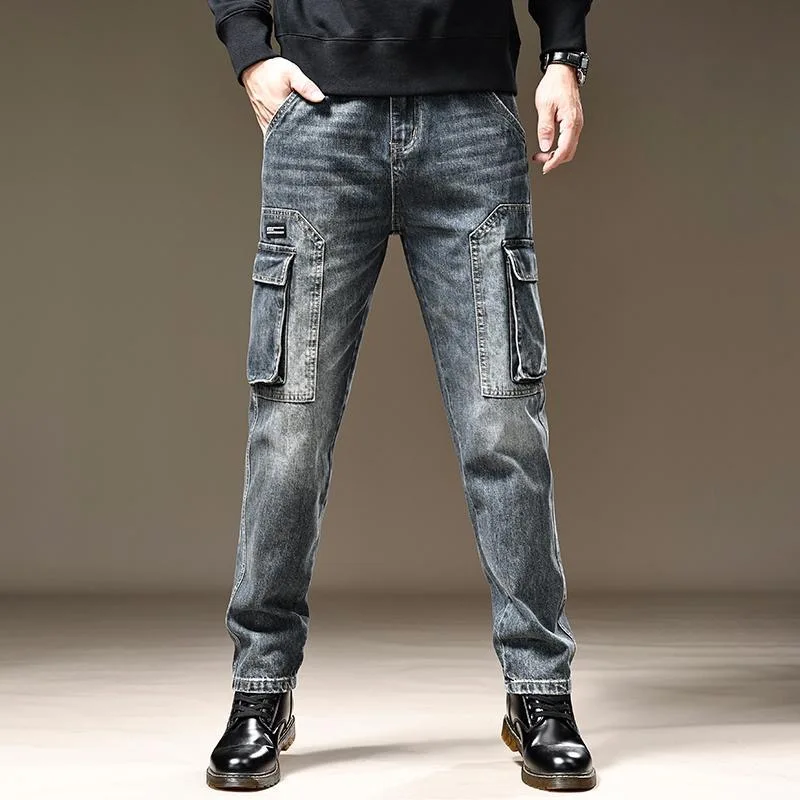 2024 Spring and Autumn New Fashion Trend Retro Large Size Jeans Men's Casual Loose Comfortable Multi-Pocket High-Quality Pants
2024 Spring and Autumn New Fashion Trend Retro Large Size Jeans Men's Casual Loose Comfortable Multi-Pocket High-Quality Pants