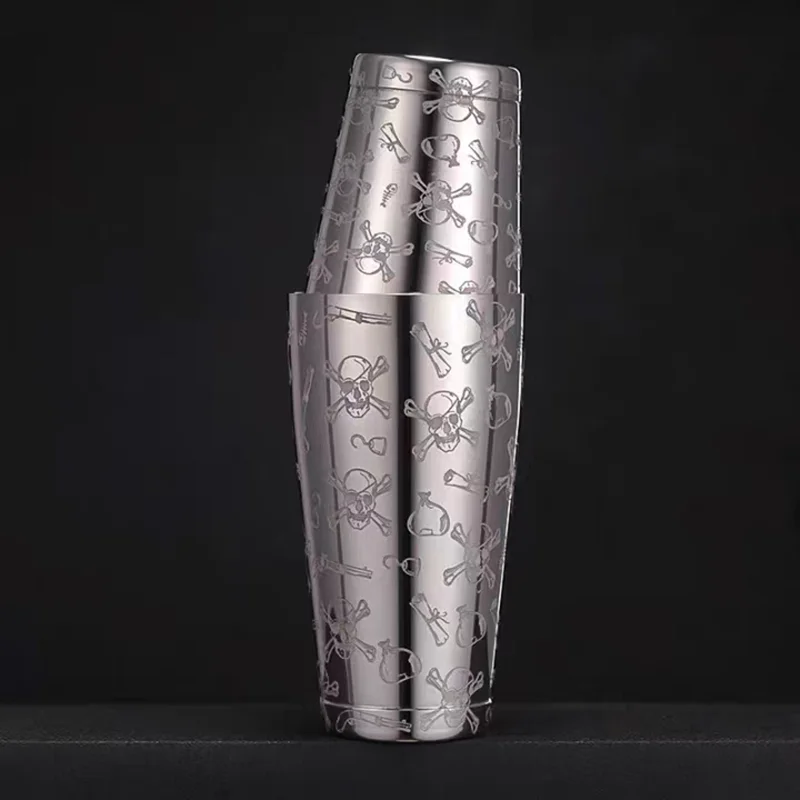 500ml/800ml Engraving Skull Stainless Steel Cocktail Boston Bar Shaker Bar Tools
500ml/800ml Engraving Skull Stainless Steel Cocktail Boston Bar Shaker Bar Tools