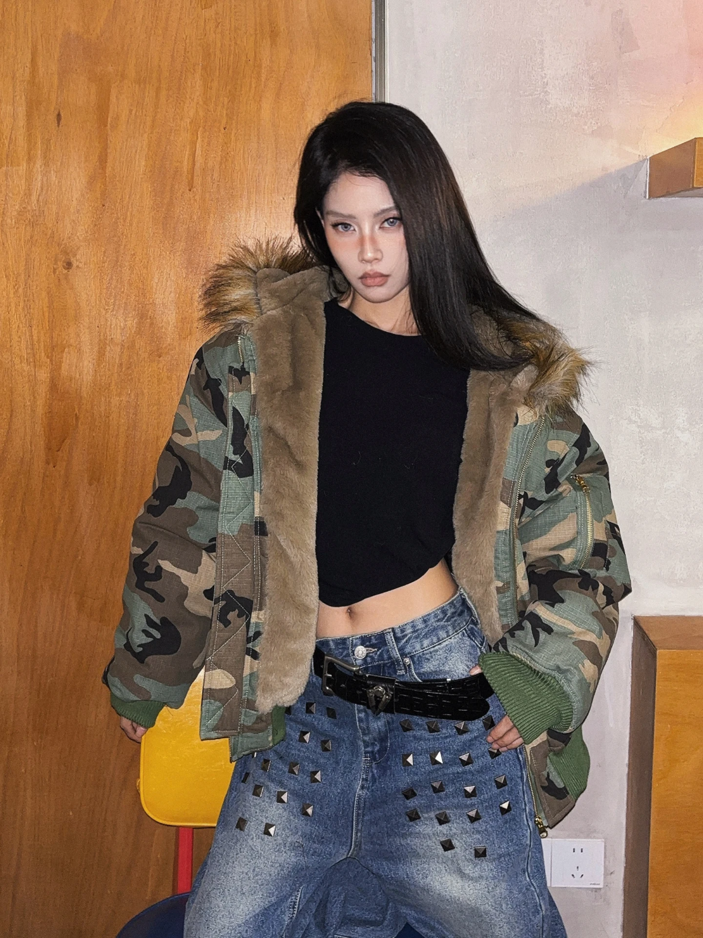 DoubleD American Camouflage Hooded Cotton Jaet Thiened Warm Men's Winter Coat Faionable Street Sle Loose Fit Zipper C...
DoubleD American Camouflage Hooded Cotton Jaet Thiened Warm Men's Winter Coat Faionable Street Sle Loose Fit Zipper C...