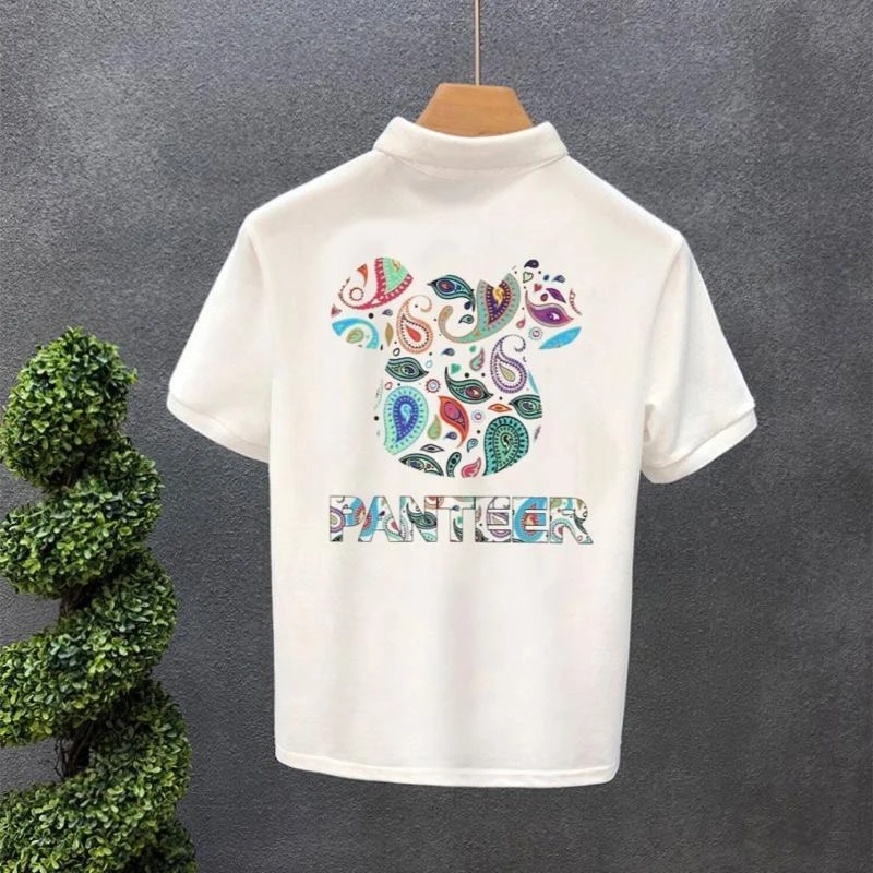 Fashion Men's Polo Shirt Casual Loose Fit Short Sleeve T-Shirt with Fun Bear Graphic Youth Style
Fashion Men's Polo Shirt Casual Loose Fit Short Sleeve T-Shirt with Fun Bear Graphic Youth Style