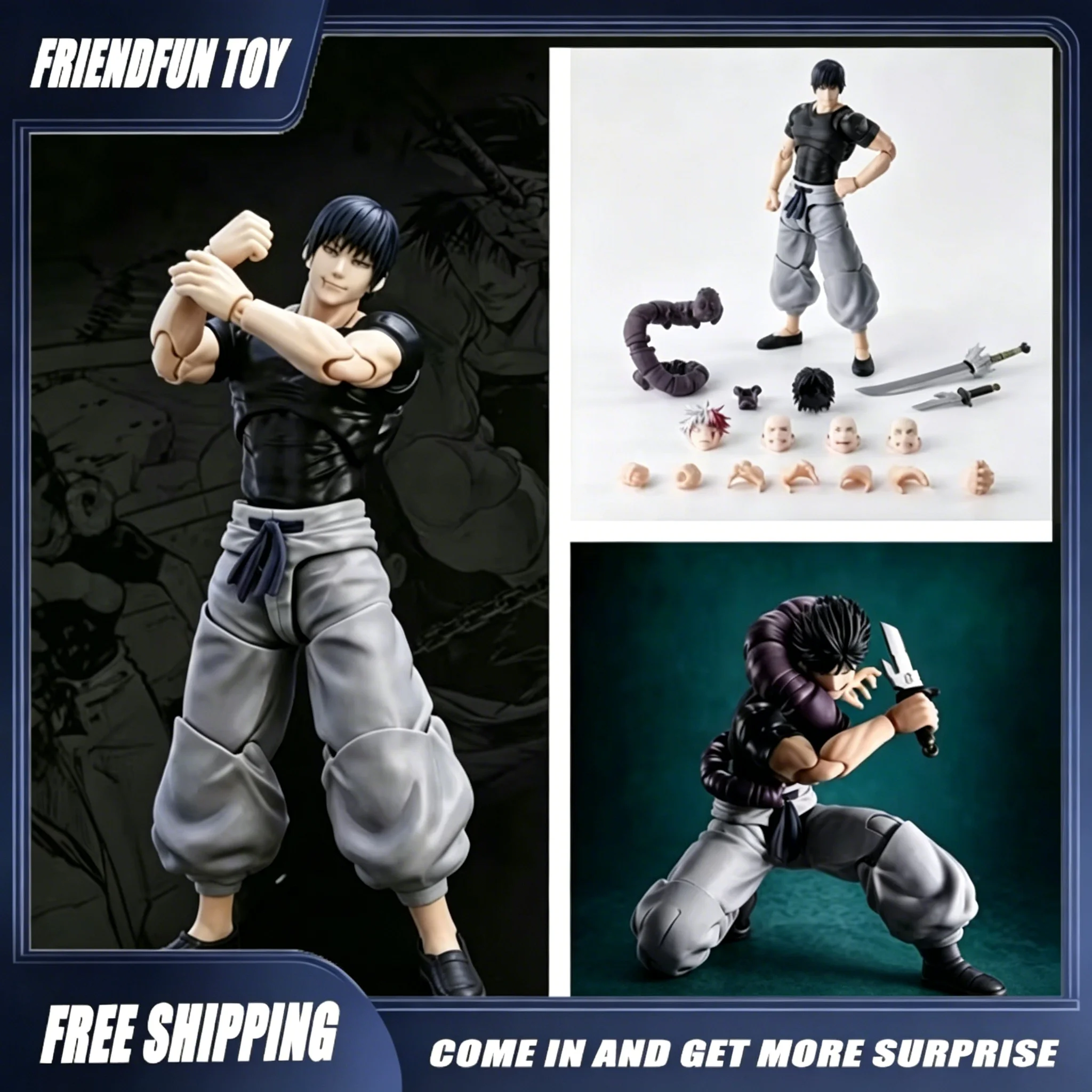 Hot New KO Bandai S.H.Figuarts Fushiguro Toji Action Figure Jujutsu Kaisen Anime Figures Joint Movable Collection Model Toy Gift
Hot New KO Bandai S.H.Figuarts Fushiguro Toji Action Figure Jujutsu Kaisen Anime Figures Joint Movable Collection Model Toy Gift