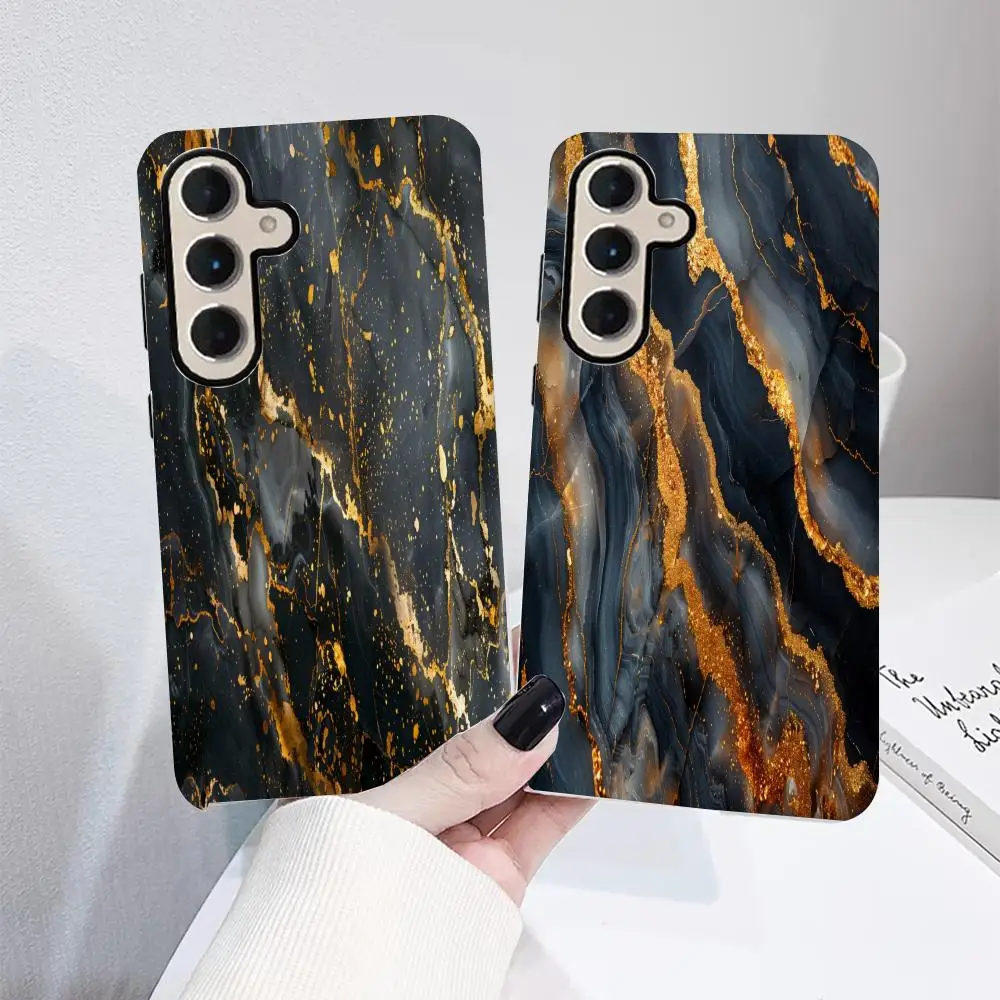 Abstract Gold & Black Marble Texture Phone Case For SamsungS25 GalaxyS24Ultra 23plus S22 21 A56 36 26 16 Luxury Double Layer Ba
Abstract Gold & Black Marble Texture Phone Case For SamsungS25 GalaxyS24Ultra 23plus S22 21 A56 36 26 16 Luxury Double Layer Ba