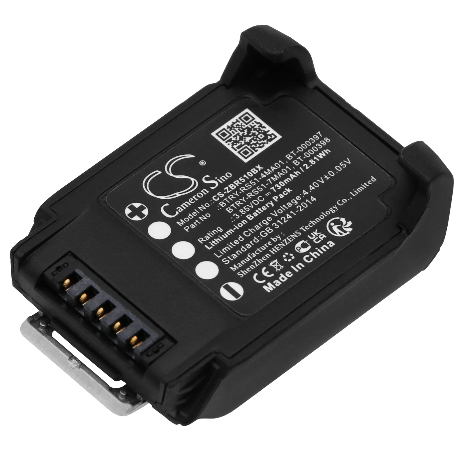 Barcode Scanner Battery For Zebra:BT-000397,BT-000398,BTRY-RS51-4MA01,BTRY-RS51-7MA01,RS51,RS5100,RS5100 Ring Scanner,--730mAh
Barcode Scanner Battery For Zebra:BT-000397,BT-000398,BTRY-RS51-4MA01,BTRY-RS51-7MA01,RS51,RS5100,RS5100 Ring Scanner,--730mAh