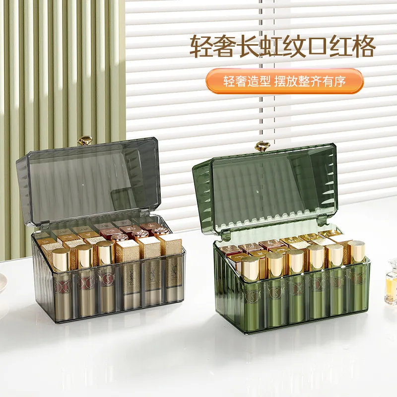 INS Hot 18 Grid Lipstick Stand Case Makeup Organizer Storage Box Lipstick Display Stand Holder Cosmetic Organizer Box with Lid
INS Hot 18 Grid Lipstick Stand Case Makeup Organizer Storage Box Lipstick Display Stand Holder Cosmetic Organizer Box with Lid