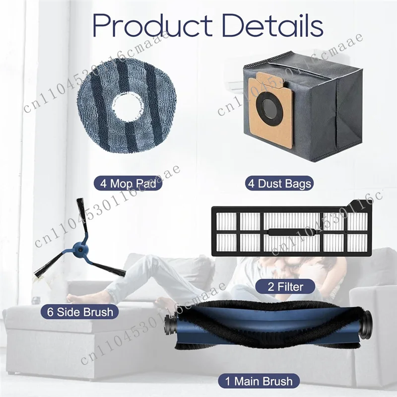 New Sweeping Machine Main Side Brush Filter Mop Cloth Dust Bag Accessory Kit
New Sweeping Machine Main Side Brush Filter Mop Cloth Dust Bag Accessory Kit