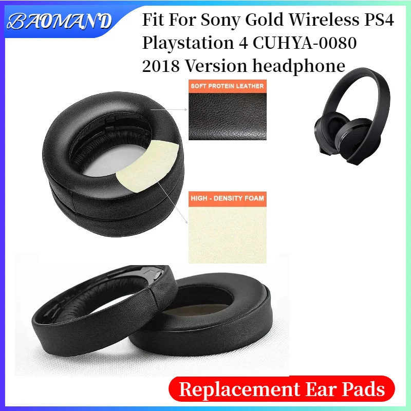 Replacement Ear Pads Cushion Cover Earpads for Sony Gold Wireless PS4 Playstation 4 CUHYA-0080 2018 Version Headset
Replacement Ear Pads Cushion Cover Earpads for Sony Gold Wireless PS4 Playstation 4 CUHYA-0080 2018 Version Headset