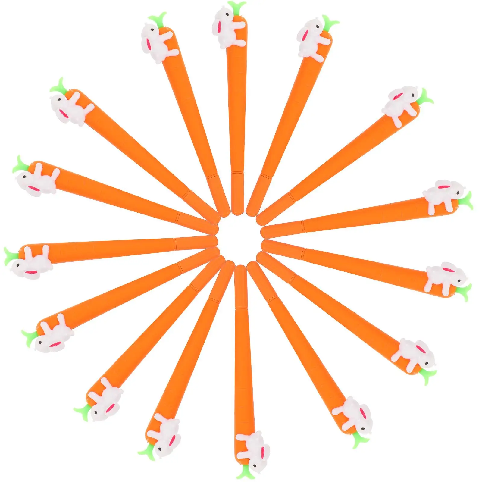 15pcs Cartoon Pens Rabbit Pattern Carrot Shape 0.5mm Gel Ink Pens Smooth Writing Student Stationery Kids Gifts Cartoon Writing
15pcs Cartoon Pens Rabbit Pattern Carrot Shape 0.5mm Gel Ink Pens Smooth Writing Student Stationery Kids Gifts Cartoon Writing
