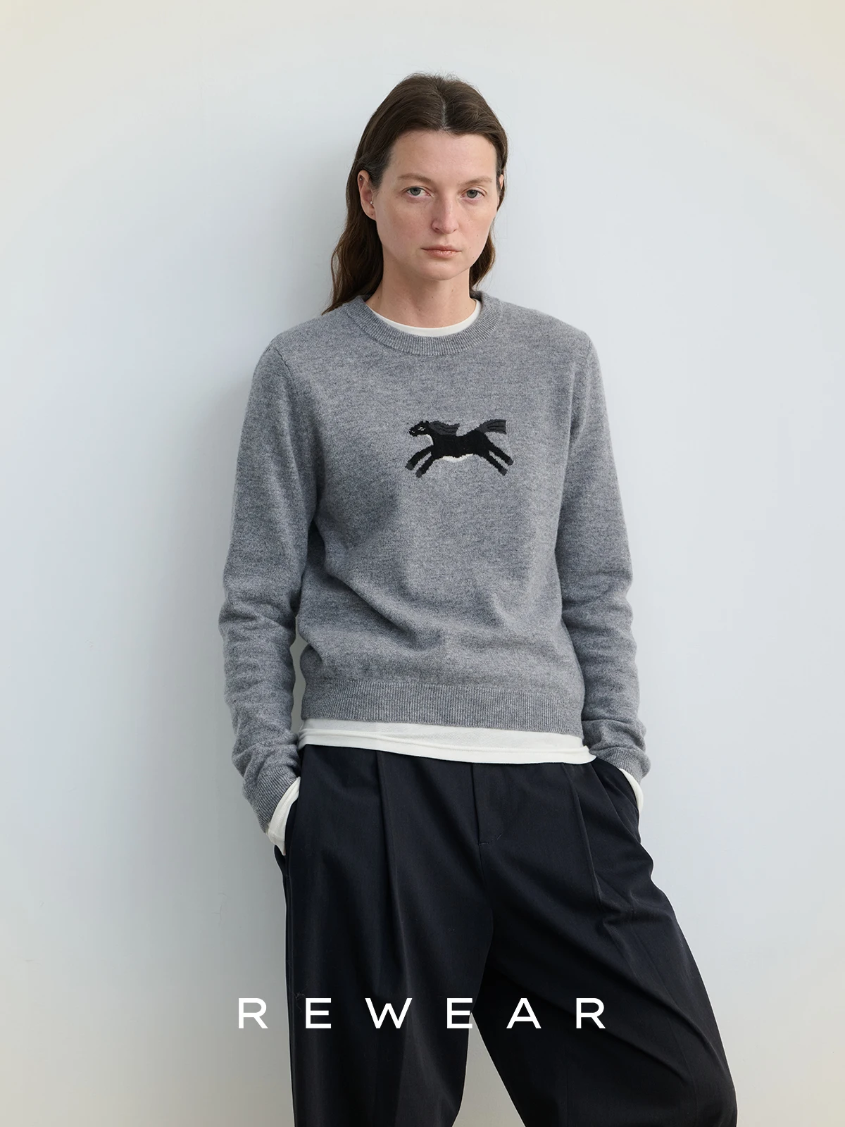 Ultra-Fine Merino Wool Casual round Ne ort Knitted Sweater REWEAR Comfortable Warm Home Wear Women's Long Sve Crew Ne
Ultra-Fine Merino Wool Casual round Ne ort Knitted Sweater REWEAR Comfortable Warm Home Wear Women's Long Sve Crew Ne